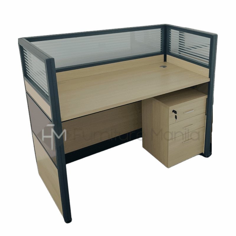 H01 Workstation with Mobile Cabinet