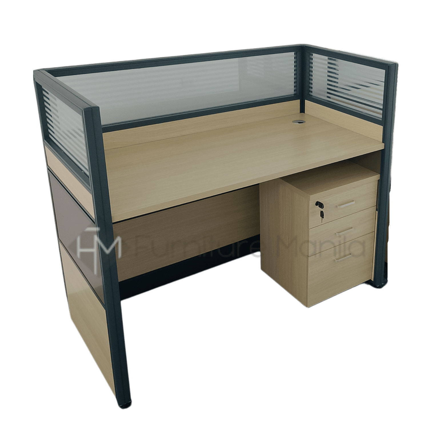 H01 Workstation with Mobile Cabinet