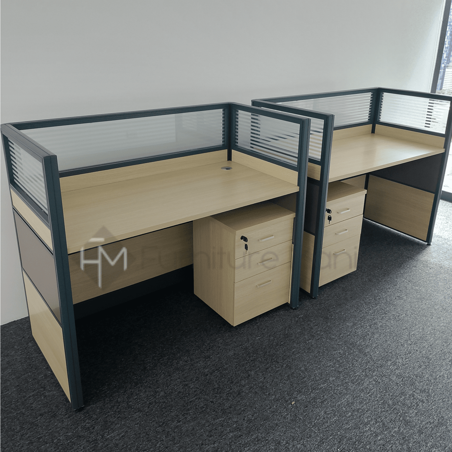 H01 Workstation with Mobile Cabinet - Image 3