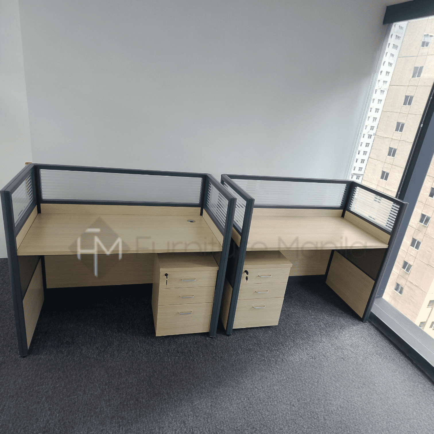 H01 Workstation with Mobile Cabinet - Image 2