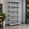 Harkwell 6-Tier Metal Storage Rack – Gray