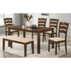 Carmel 6-Seater Dining Set with Bench