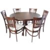 Circa Wenge Round 6-Seater Dining Set with Lazy Susan