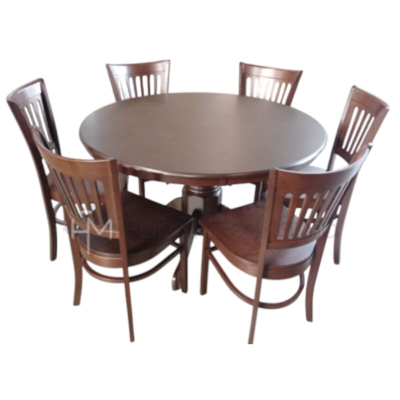 Alternative view of Circa Wenge Round 6-Seater Dining Set with Lazy Susan