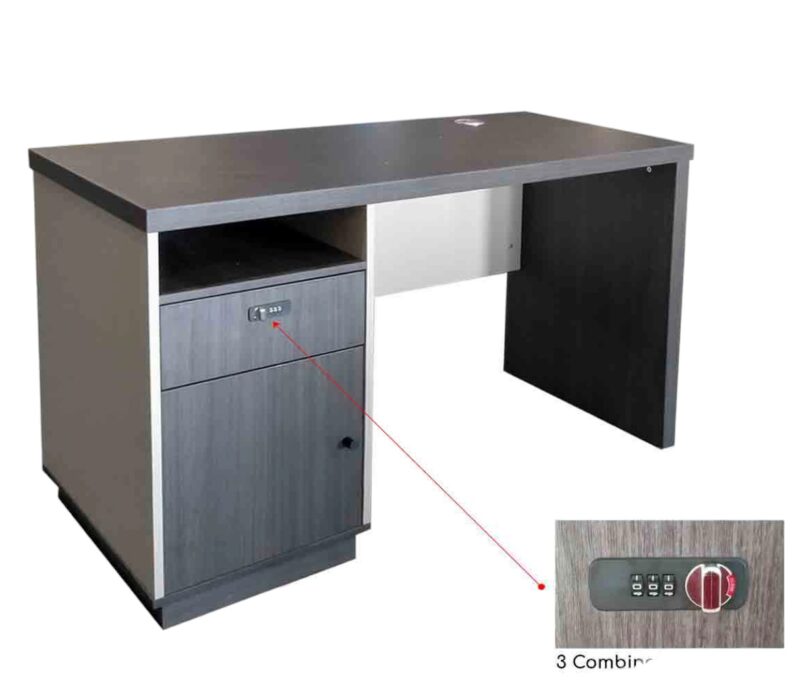 Alternative view of Langford Office Desk with Combination Lock