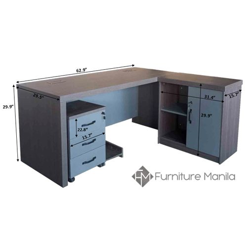 8516_L-Type_Executive_Table_Dimension