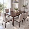 Iverlisse 6-Seater Cappuccino Dining Set