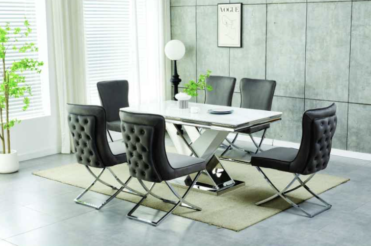 Brea Marble Dining Set