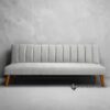 LineaLuxe Fabric Convertible Sofa Bed - Light Gray