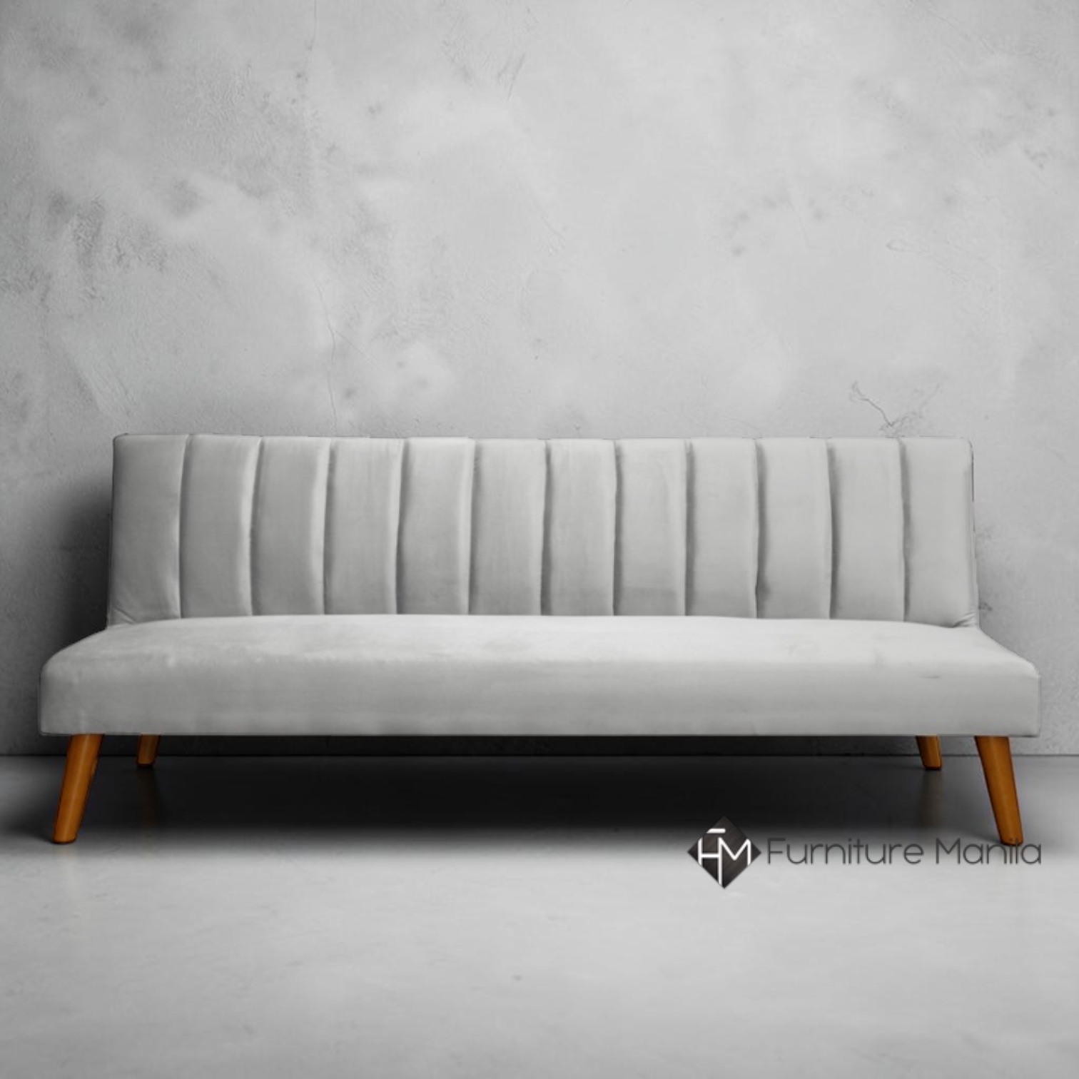 LineaLuxe Fabric Convertible Sofa Bed - Light Gray