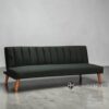 LineaLuxe Fabric Convertible Sofa Bed - Black