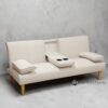 LoungeMate Convertible Sofa Bed w/ Center Console & Cup Holders
