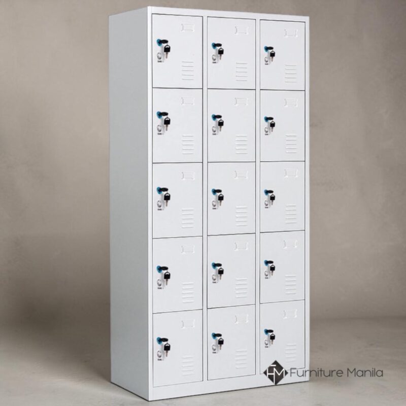 Sentinel Fifteen Door Steel Locker Cabinet - 15 Door