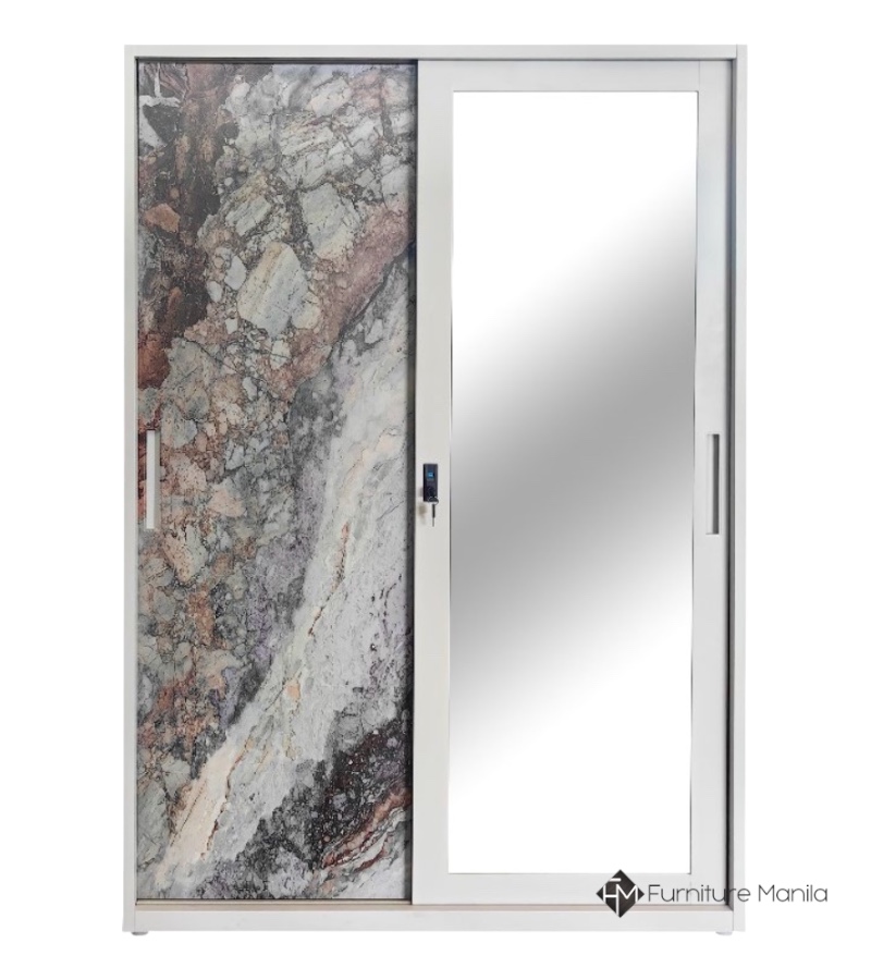 F3 Metal Wardrobe with Mirror