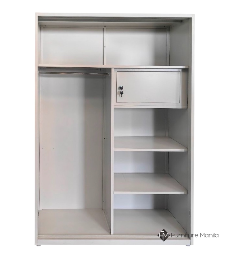 Alternative view of F3 Metal Wardrobe with Mirror