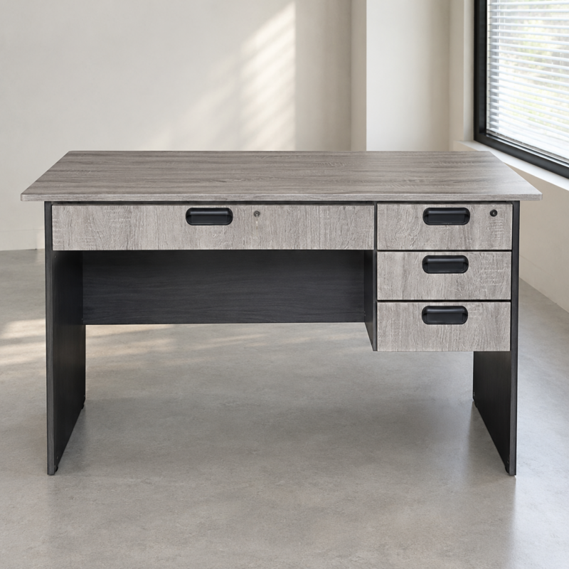 Mervaxon 4-Drawer Office Desk with Lockable Storage