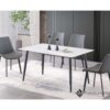127 Dining Set – 4-Seater with White Sintered Stone Tabletop