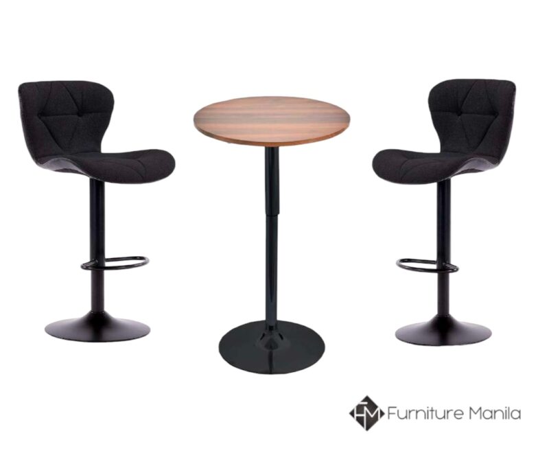 Alternative view of B22 Bar Table with Adjustable Height