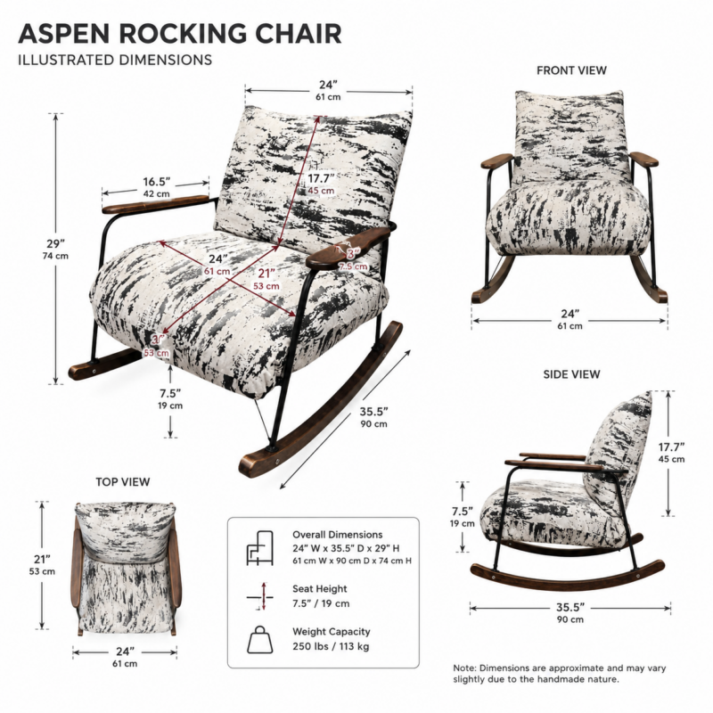 Aspen Rocking Chair - Image 3