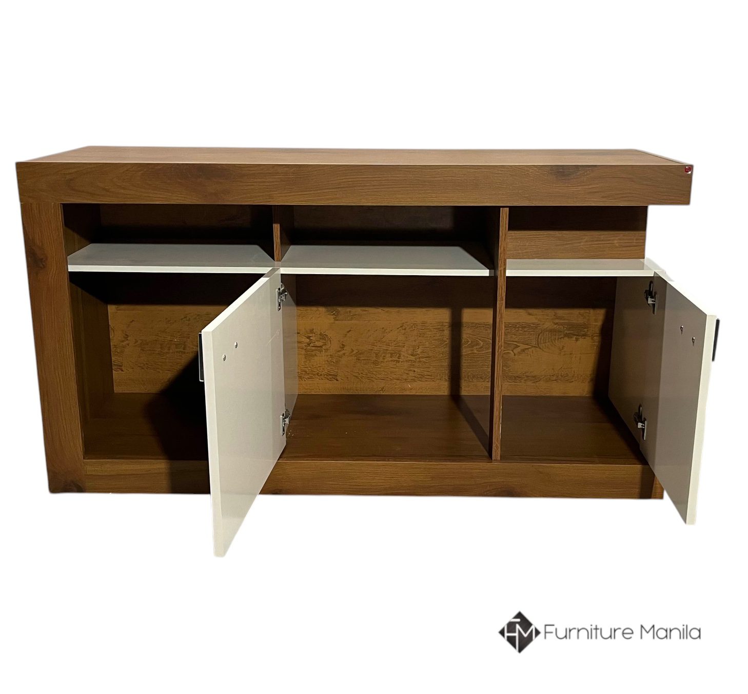 Libby TV Stand – Walnut and White Finish - Image 2