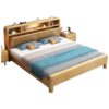 816 Wooden Bed Frame with Storage