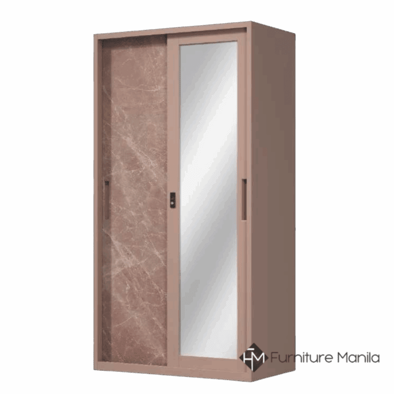 Aubrey Sliding Wardrobe in Rose Marble