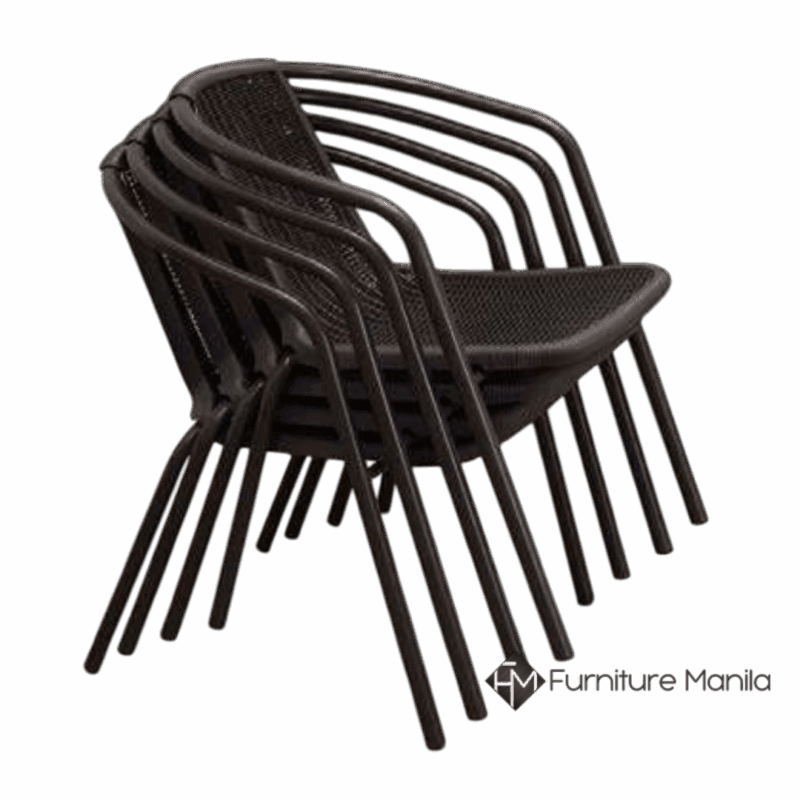 Alternative view of Bora Stackable Rattan-Style Chair