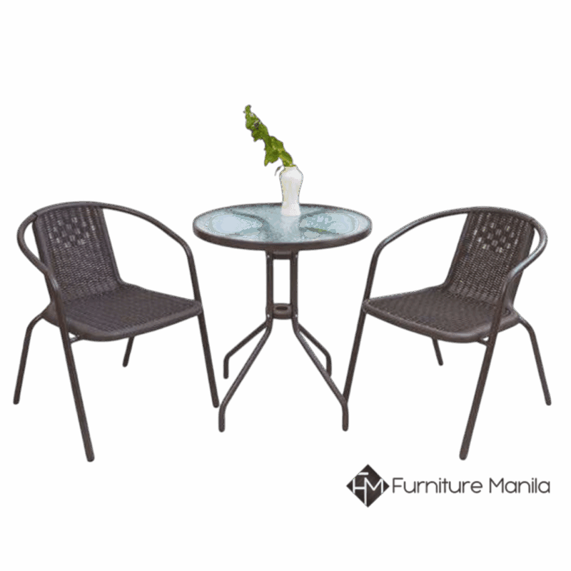 Alternative view of Bora Round Patio Table