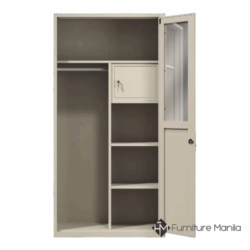 Alternative view of Isla Rattan-Style Metal Wardrobe