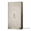 Isla Rattan-Style Metal Wardrobe