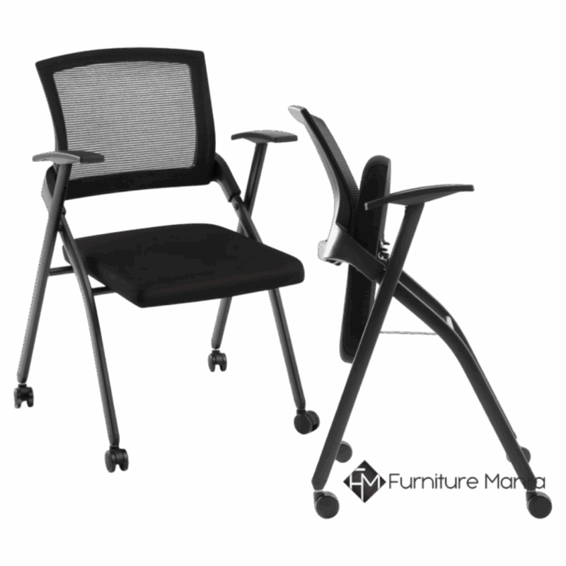 Verta FoldStack Mesh Chair with Wheels