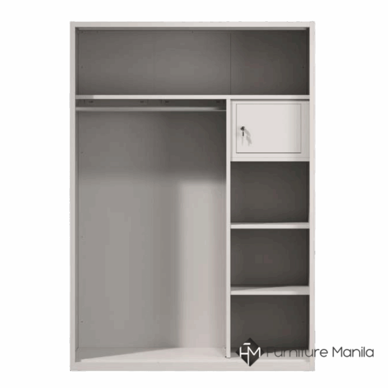 Alternative view of Vienna 3-Door Wardrobe with Mirror