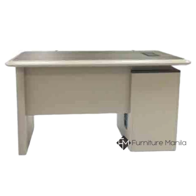 Alternative view of Artemis 140 Office Desk – Sand Grey