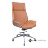 Cavallo Executive Chair – Veneer Wood Reclining Chair in Caramel