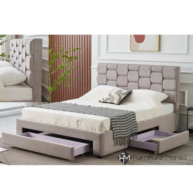 Evana Storage Bed – Queen Size
