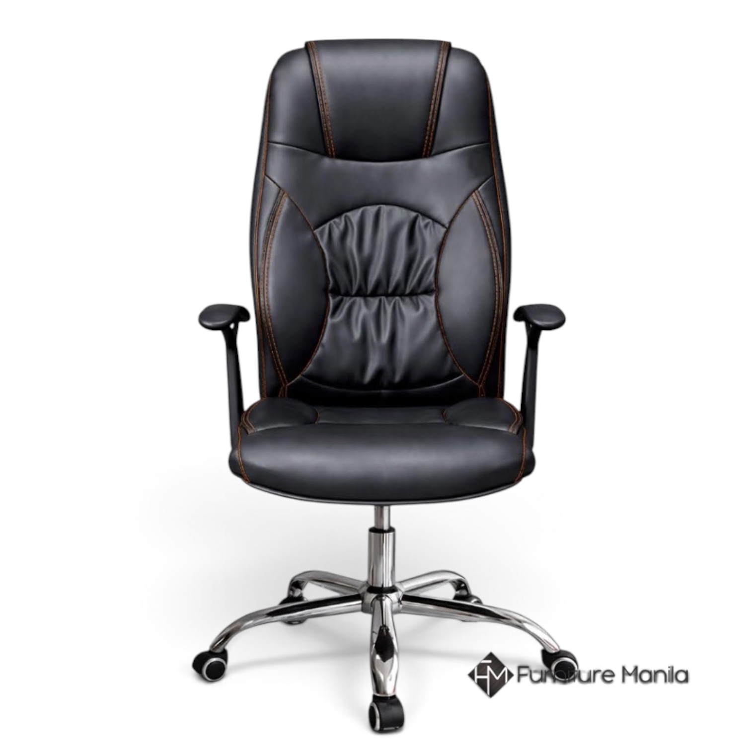 Glenhaven Reclining Executive Leatherette Office Chair - Image 2