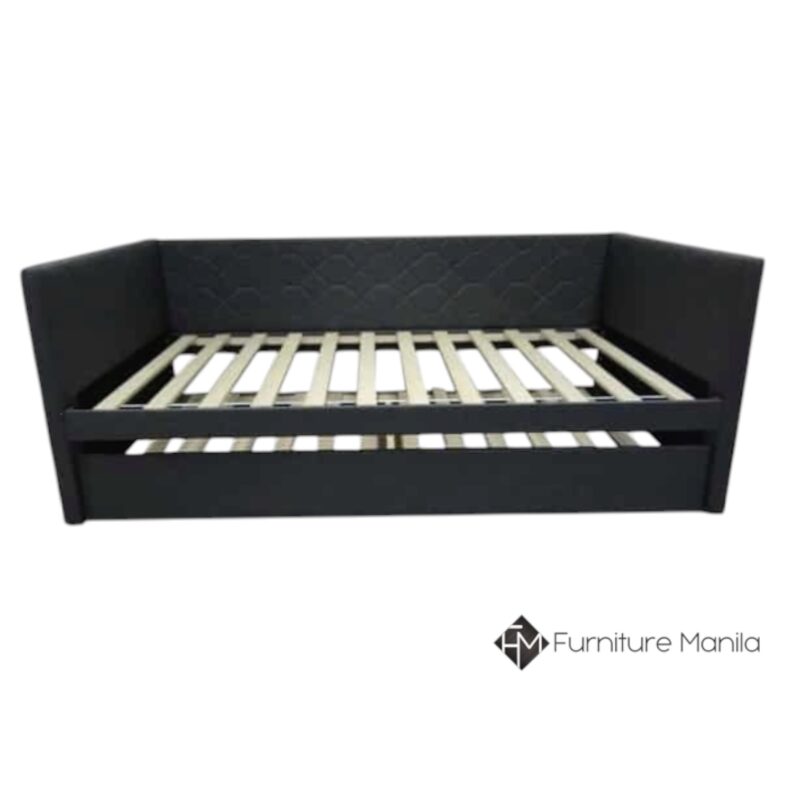 Alternative view of Arlo Pull-Out Daybed with Trundle, Dark Gray