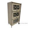 LatticeView 3-Door Shoe Cabinet – Sonoma Oak