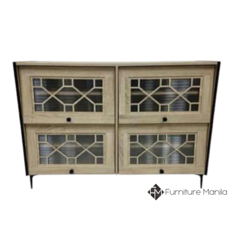 Alternative view of Sonoma Lattice 4-Door Shoe Cabinet