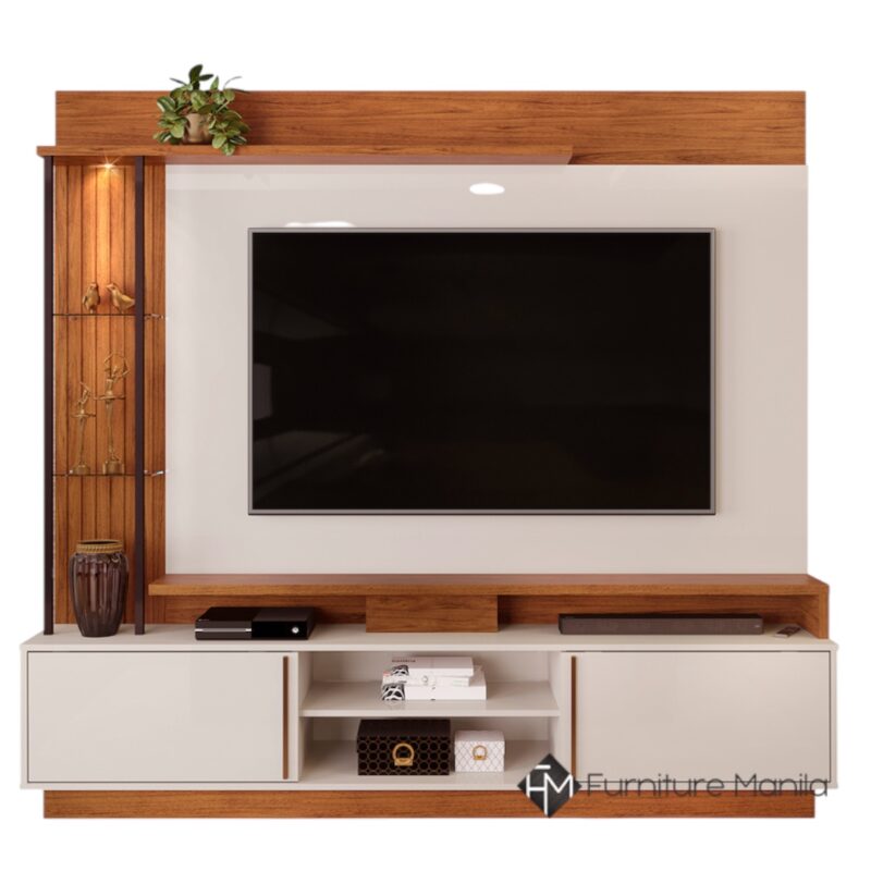 Alternative view of Artino Home Theater with Sliding Door - Off White