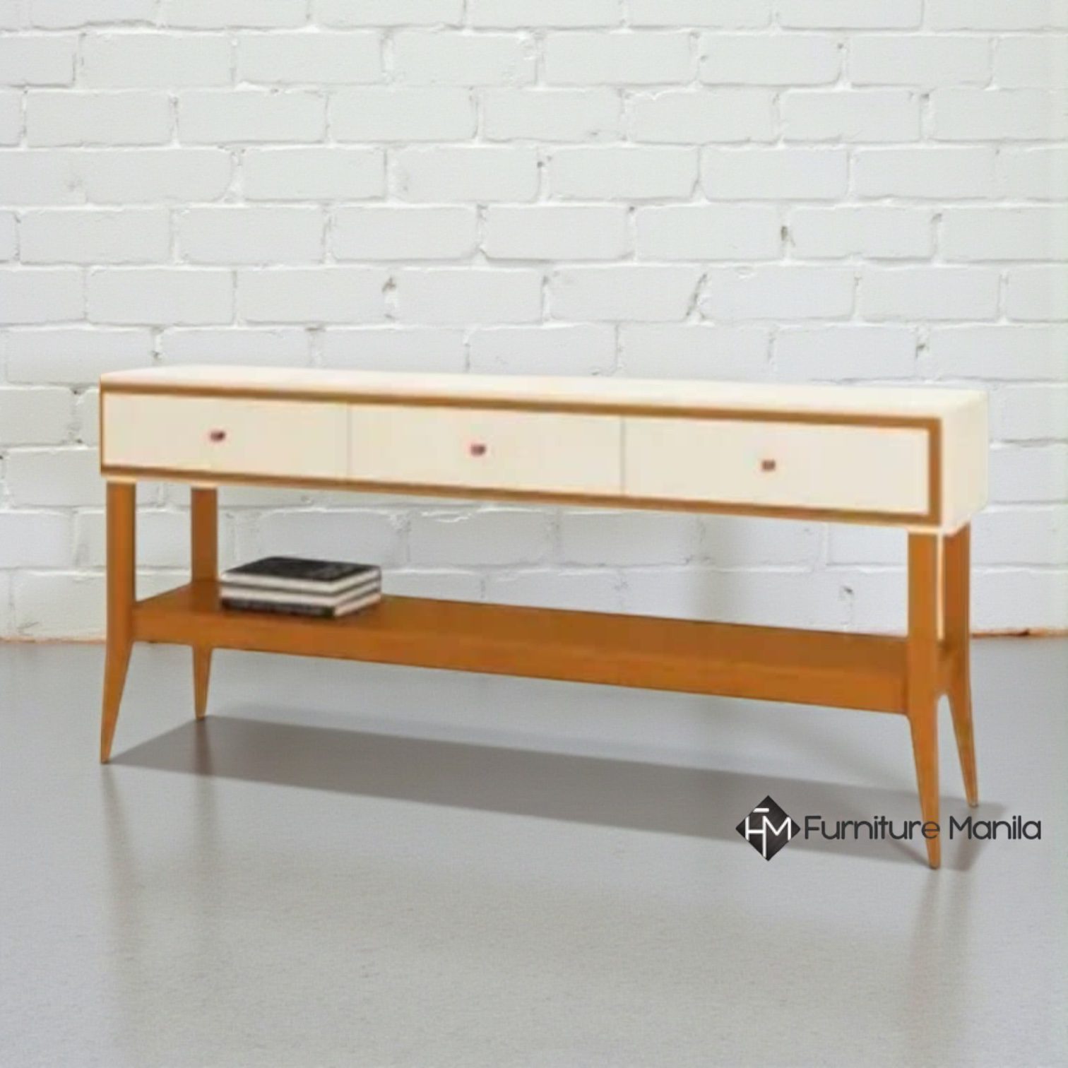 Bari Mid-Century 3-Drawer Console Sideboard - Image 2