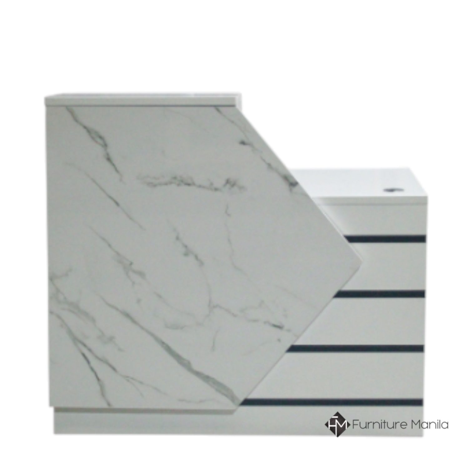 Luxe Marble-Front Reception Counter (1.2 m) - Image 2