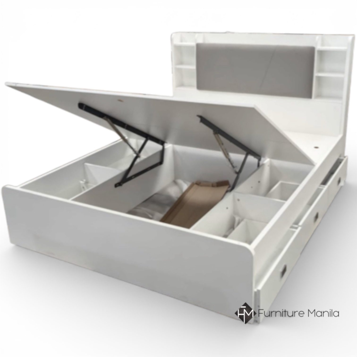 BrightVault Storage Bed with Hydraulic Lift