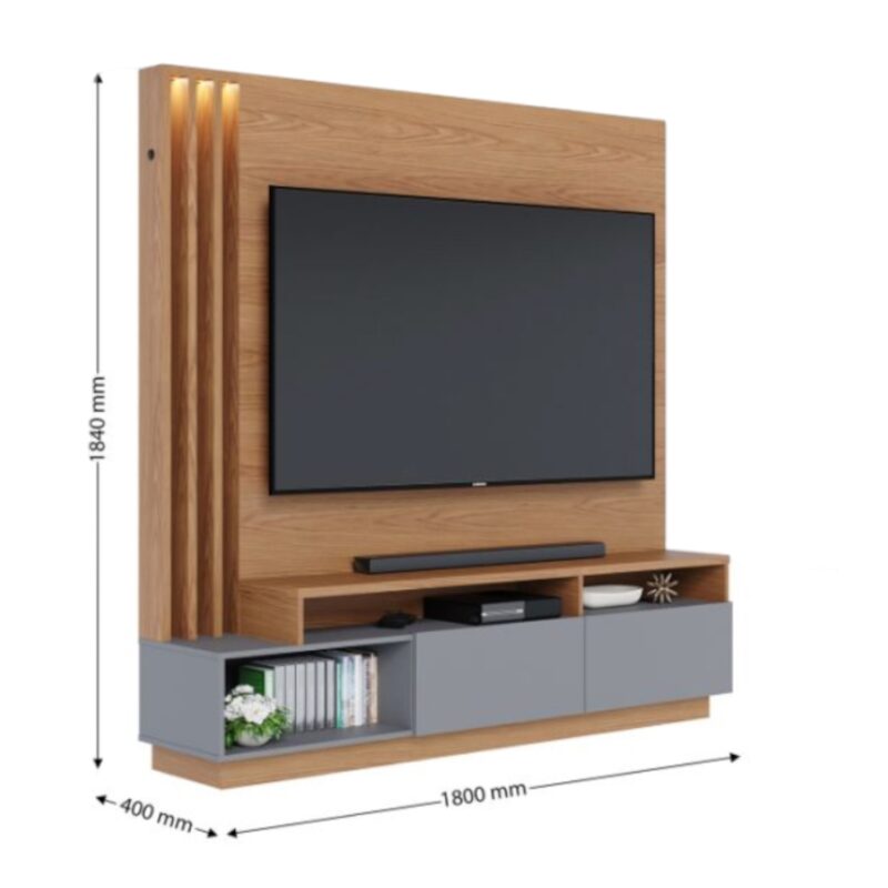Alternative view of LumiGroove 180 Feature Wall TV Unit