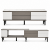 Aurelle Expandable TV Console with Glass Top