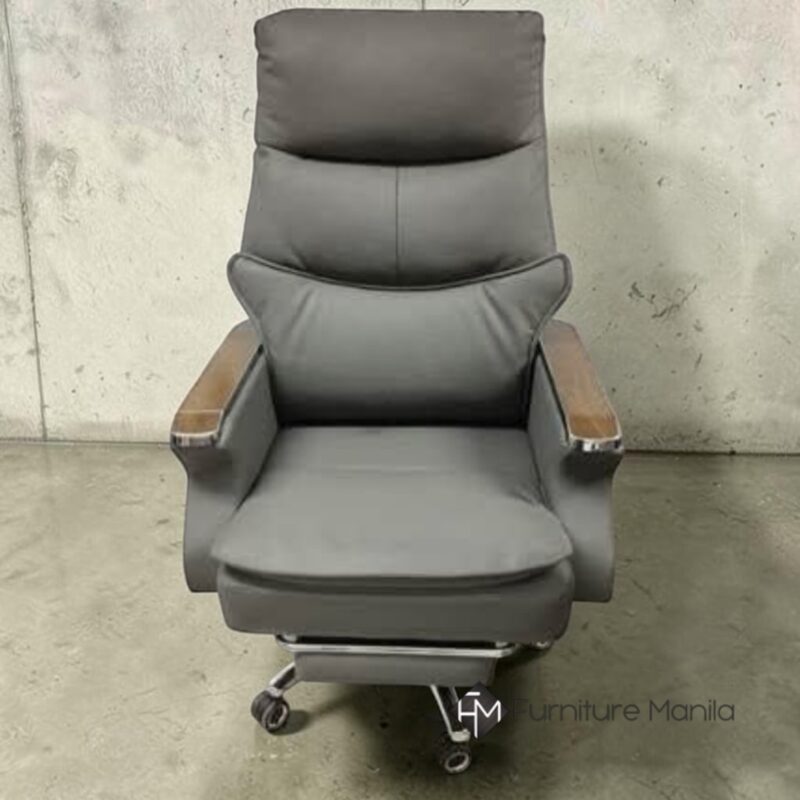 Orion Reclining Executive Office Chair with Footrest – Gray