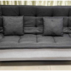 C3 Sofa Bed Dark Grey-White