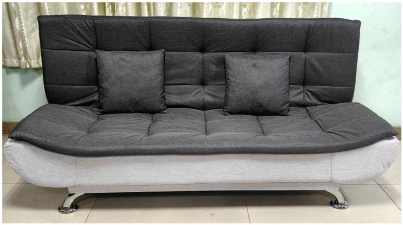 C3 Sofa Bed Dark Grey-White