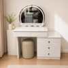Serena LED Vanity Dressing Table with Storage Cabinet