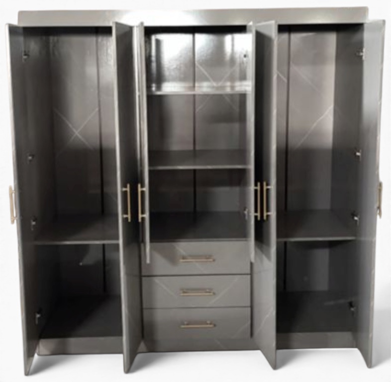 Alternative view of Verona 6-Door Wardrobe with Drawers